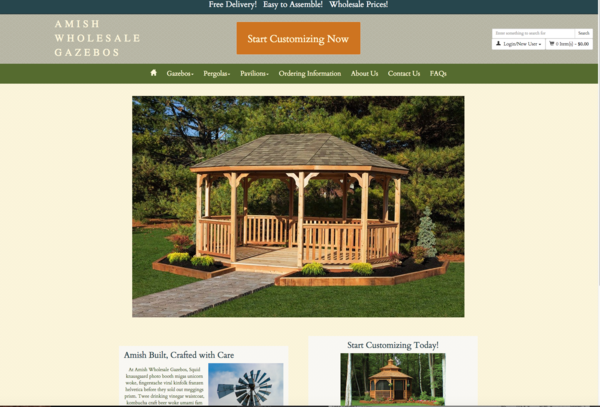 Amish Wholesale Gazebos